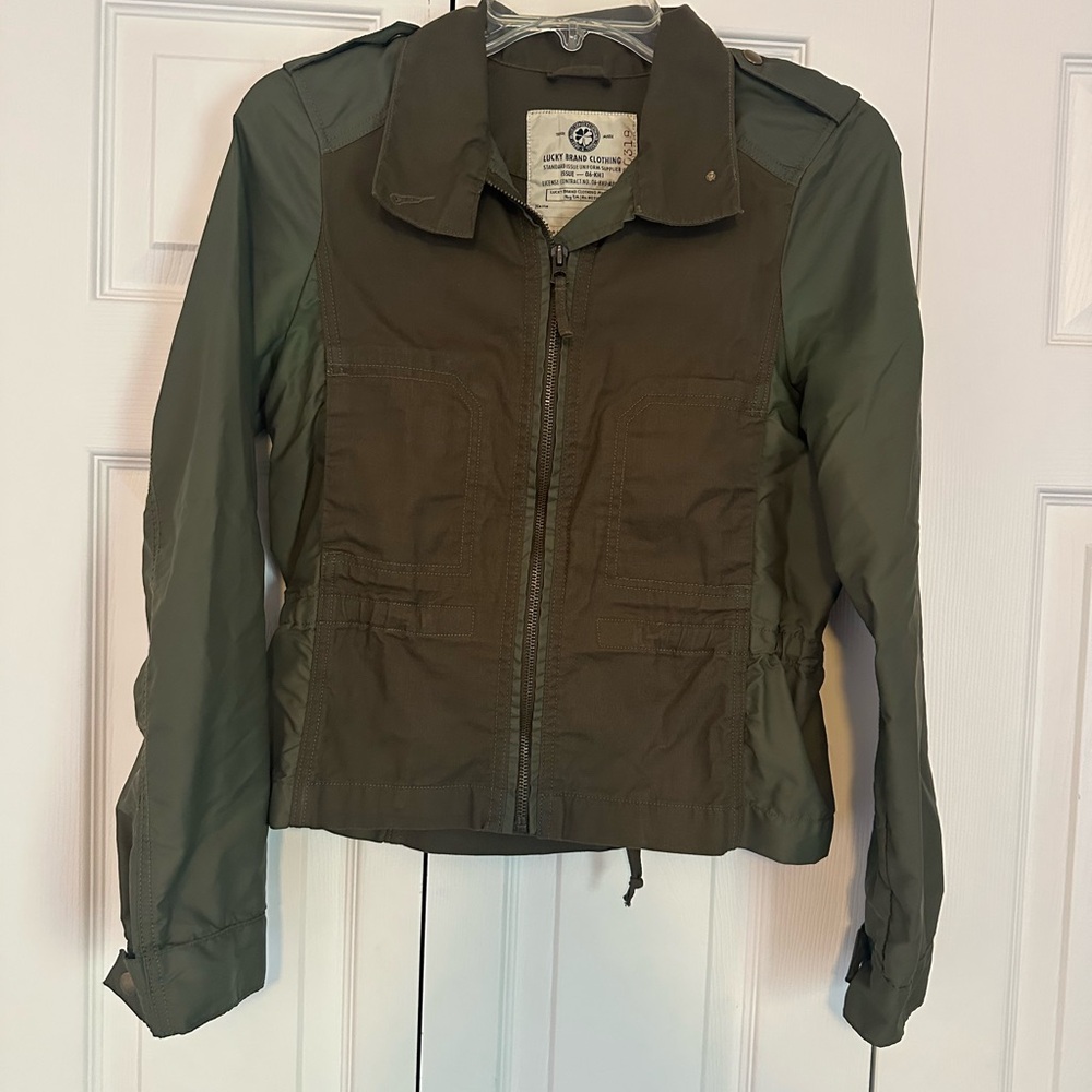 Lucky Brand two toned Olive Green Women's Jacket - Picture 1 of 4